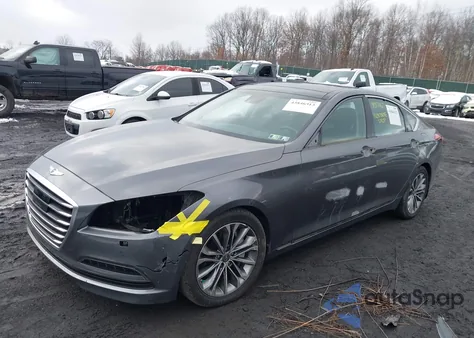 2015 Hyundai Genesis 3.8 z USA, uszkodzony, nr VIN KMHGN4JE9FU075732
